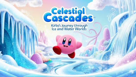 Celestial Cascades: Kirby's Journey Through Ice and Water Worlds logo